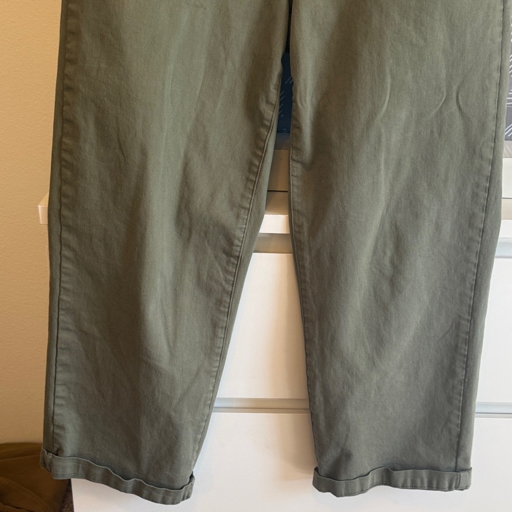 Olive Straight Leg Women's Pants - Picture 9 of 9